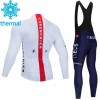 Completo Maglia ML + Pantaloncino con bretelle ML 2021 Ineos Grenadiers Winter Invernale N004